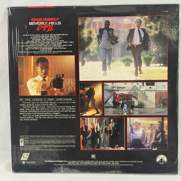 Paramount Home Video Beverly Hills Cop 2 Laserdisc LD Collectible Eddie Murphy - Picture 3 of 6